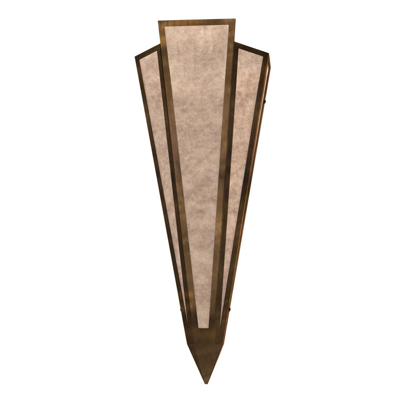 Brum 2 - Light Flush Mounted Sconce, Antique Copper