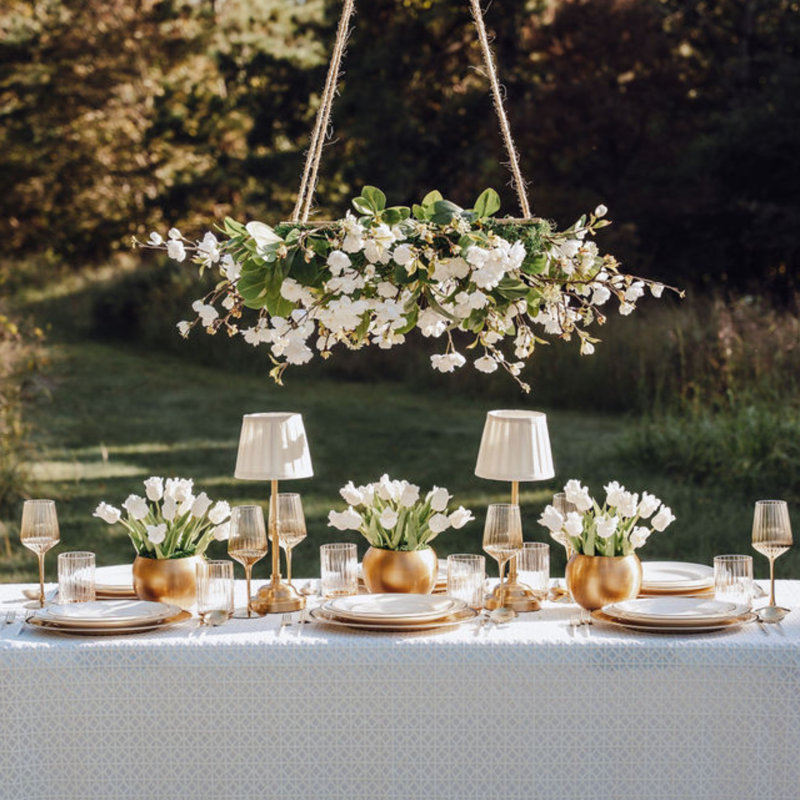 Florienne Cherry Blossom Garden Chandelier, Snow