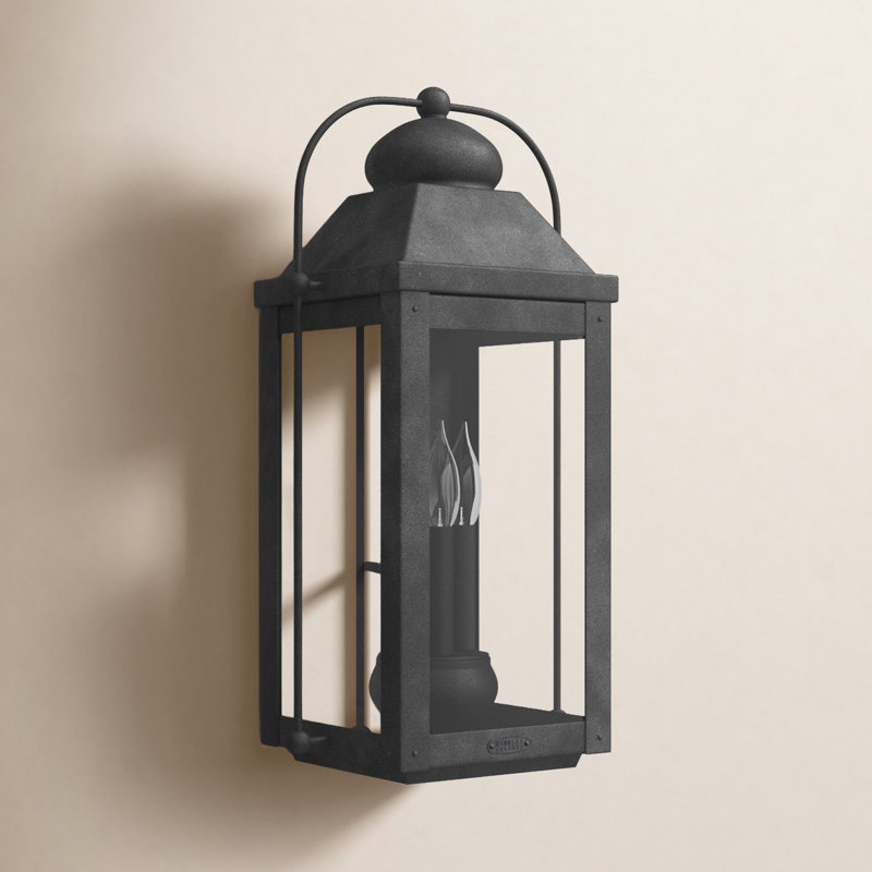 Anchorage 4-Light Outdoor Wall Lantern, Aged Zinc, 3