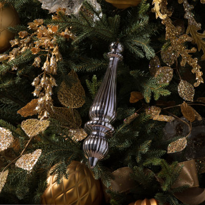 Ornement de Noël 14 po Finial Drop UV