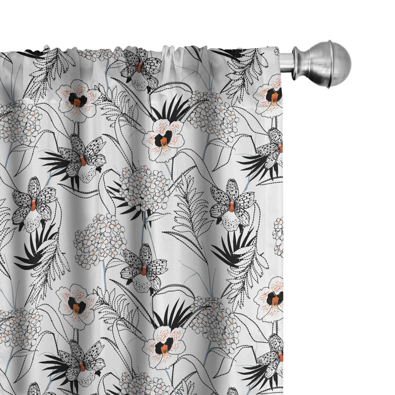 Semi Sheer Curtain Pair, 28" W x 84" L