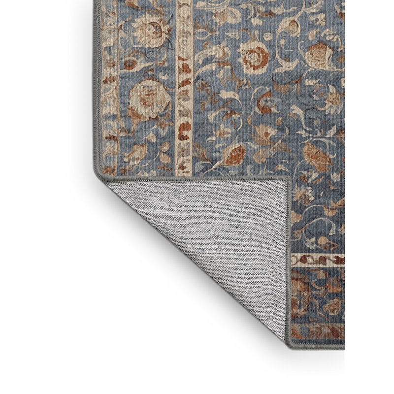 Machine Washable Gray Area Rug, Rectangle 8' x 10'