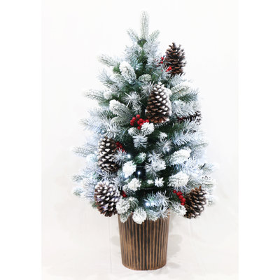 Lighted Artificial Spruce Christmas Tree
