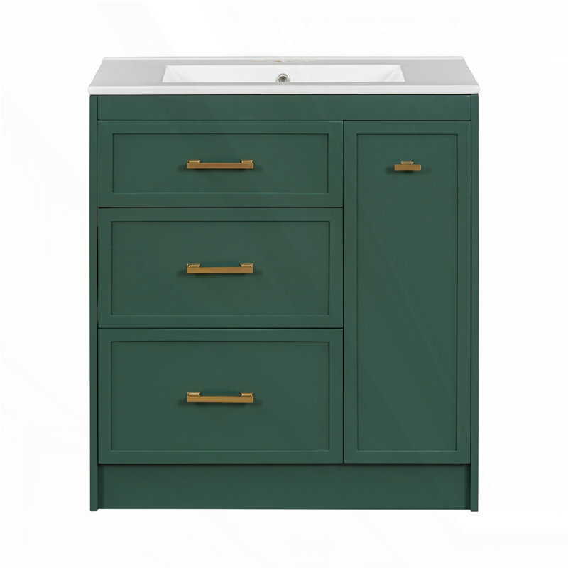 Ensemble de meuble-lavabo 30 po, Vert givré