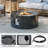28 inch Outdoor Round Fire Pit Table Propane Iron Firepit for Outside Patio