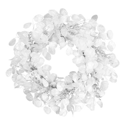 24in. Winter Frost White Wreath