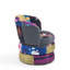 Velvet Swivel Barrel Chair-674379473