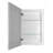 Frontline Shaker Recessed Frameless 1 Door Medicine Cabinet with Adjustable Shelves-72384335-79805693