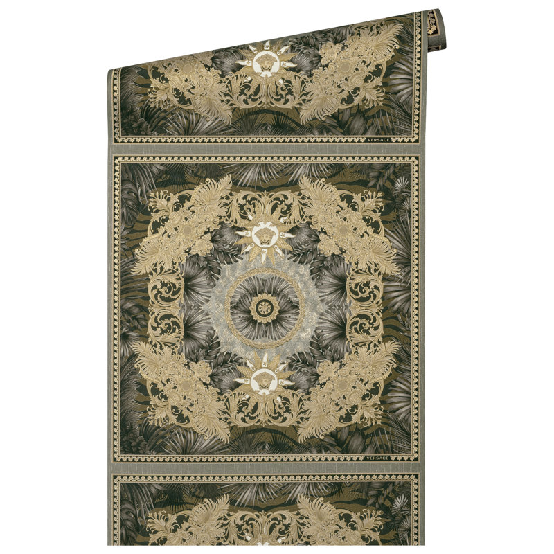  Papier peint en vinyle Heartthrob, Or / beige / gris