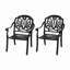 Chaise de patio en fonte d'aluminium 2 pièces avec structure et coussins-718058869