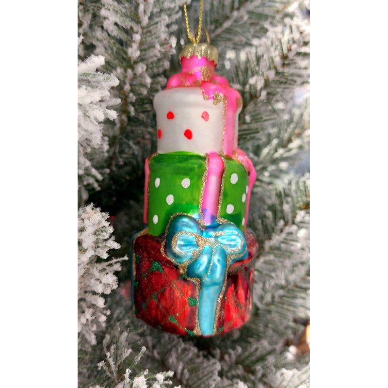 Ornement en verre de Noël - Cadeaux de Noël par Wizardi F07M3-47 HB-Sy25439