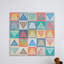 Pastel triangles - impression sur toile tendue-16737188
