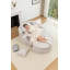 Fauteuil surdimensionné en velours rond avec repose-pieds et 5 coussins pour une utilisation polyvalente dans le salon, la chambre à coucher, la salle de lecture et la chambre d'amis-663880154