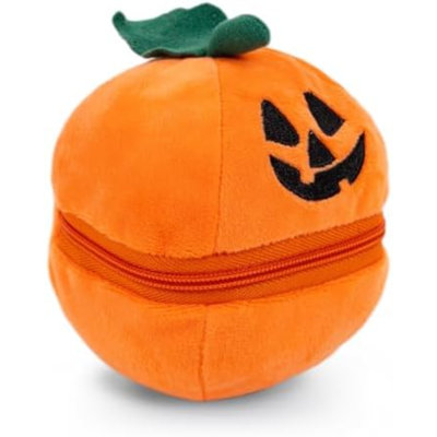 Halloween Zip-Up Pumpkin Stuffed Animal Plush Toys,Hideaway Spooky Black Cat Bat Ghost Capybara Plush Halloween Toy For Festive Decorations & Fun Surprises 6 Inches (Capybara)