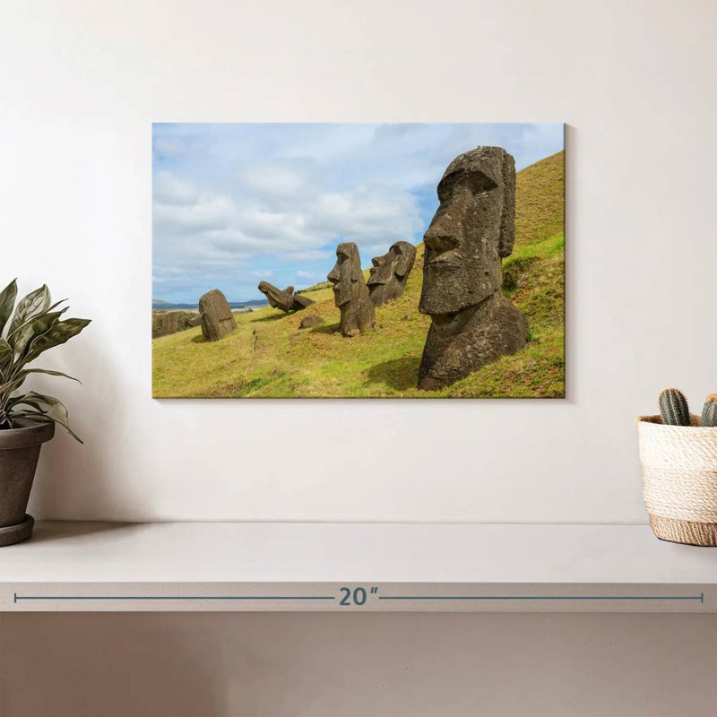 Nicci Moais In Rano Raraku, 8" H x 12" W