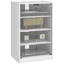 Media Cabinet, 4-Tier Stereo Cabinet, Modern Audio Video Media Stand with Adjustable Shelves, Tempered Glass Doors, and Cable Management,wood-903865175