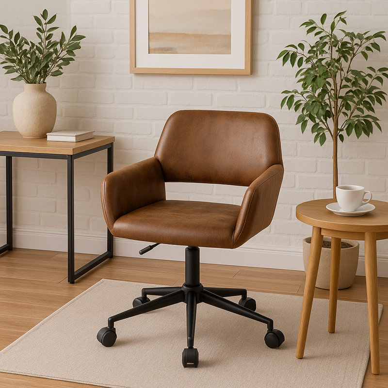Christoval Waiting Room & Reception Chairs Seating, Brown