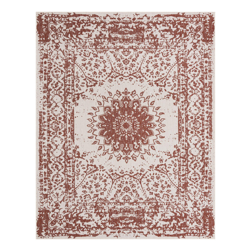 Ornate Lamotte Indoor/Outdoor Area Rug, Rectangle 7'10" x 10'
