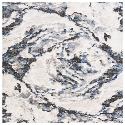 Tapis Dixil 104 ivoire / bleu