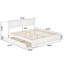 Astley Wood Platform Bed with Panel Footboard and Trundle-302087017-302087021