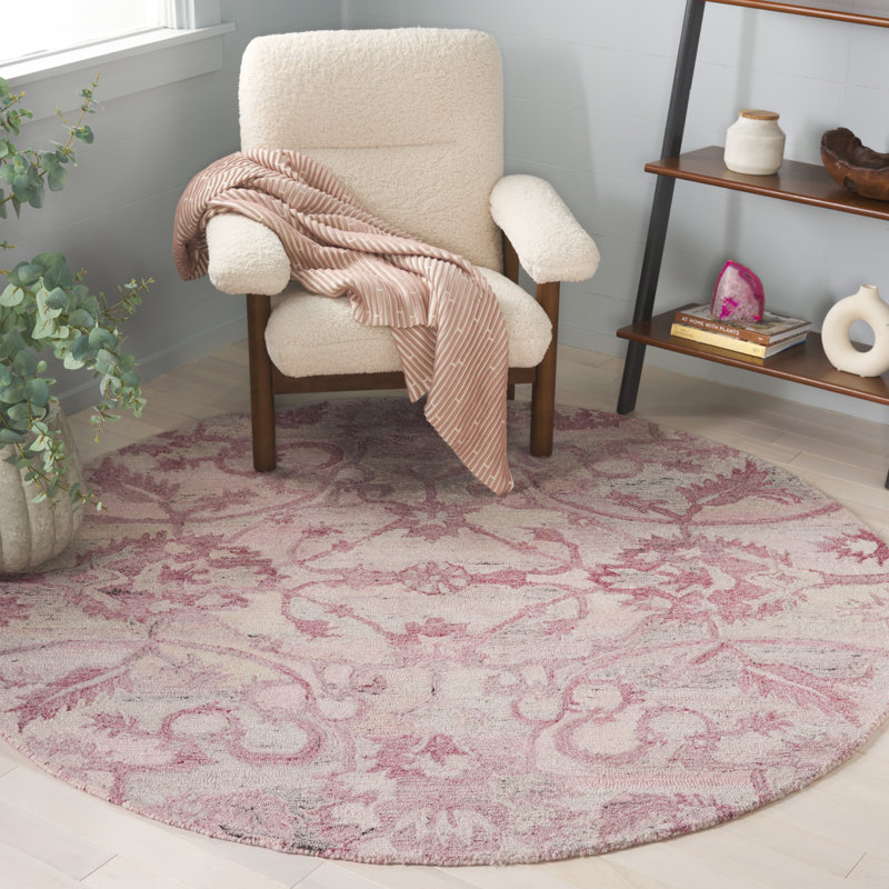 Tapis floral performance Fredirick, Rond 6 pi