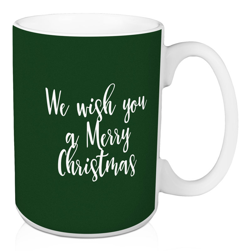 Halma Ceramic Coffee Mug, Dark Green