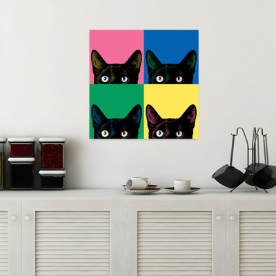 Art de chat contemporain Curiosity Pop