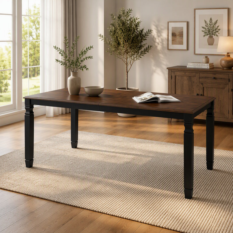 Table de salle à manger, Noir, espresso