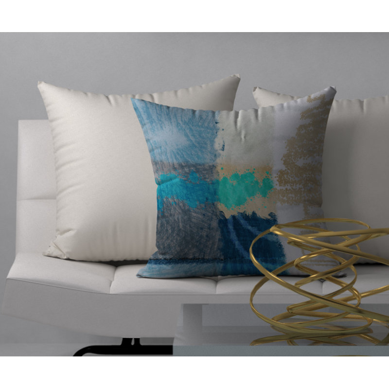 Coussin décoratif carrée gracieuse et infaillible, 24 po x 24 po