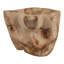Bol décoratif en bois de teck rustique sculpté à la main - Bol décoratif moderne à forme libre pour décoration intérieure ou tablette - 13 po, brun