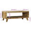Solid Wood Coffee Table with Storage-1007666448