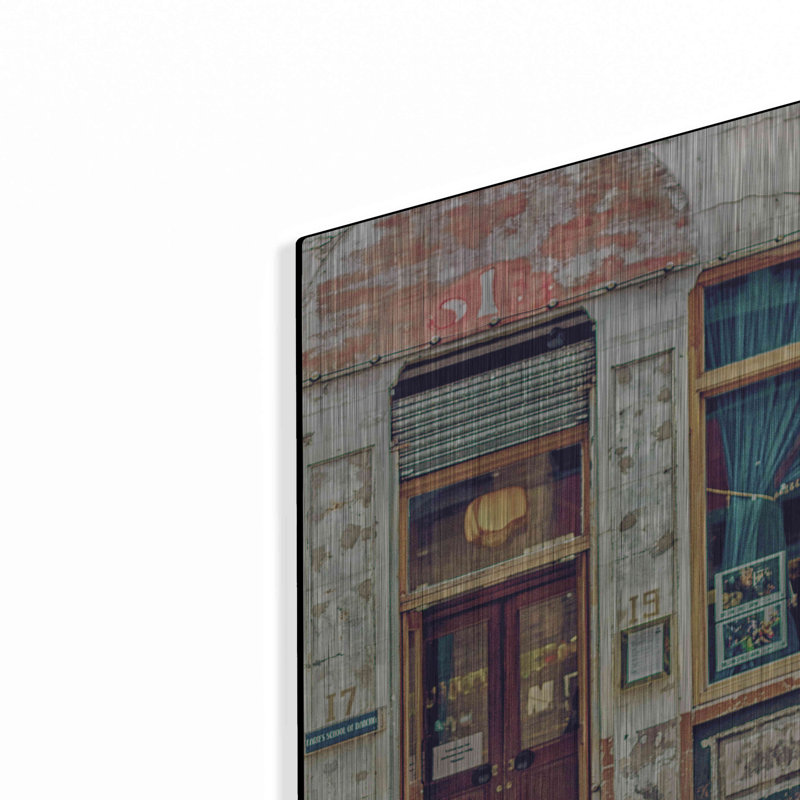 «Dalston pub» par Keri Bevan, art mural en métal, H 12 po x l 12 po