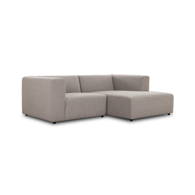 Lawndale Chaise Sectional, Napa Sandstone Polyester, Right Hand Facing