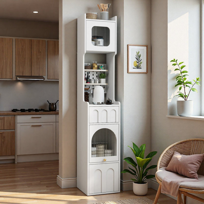 Grande armoire de rangement blanche Arianna