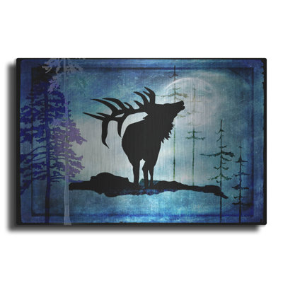 «Midnight Elk» par Lightbox Journal sur métal
