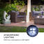 Outdoor Metal Waterfall Fountain with Lights