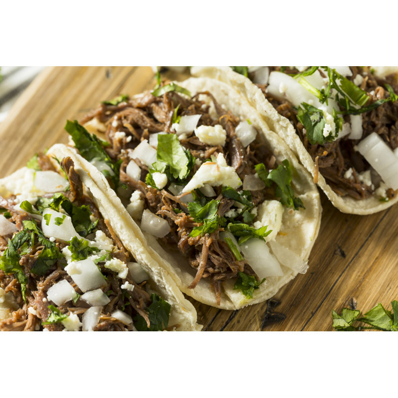 Beef Barbacoa Tacos by Bhofack2 - Wrapped Canvas Print, 30cm H x 46cm W x 3.8cm D