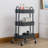 3 Tier Rolling Cart for home, Metal Mesh Storage Organizer Mobile Utility Carts with Wheels Caster-70156483