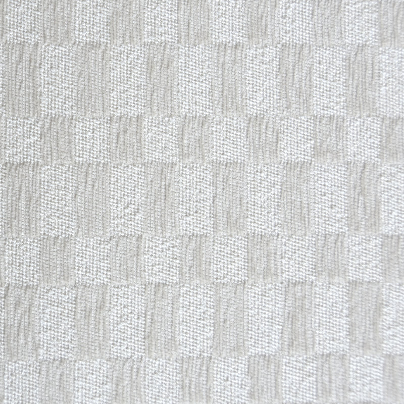 Banc rembourré Daine, Taupe Checkered Linen