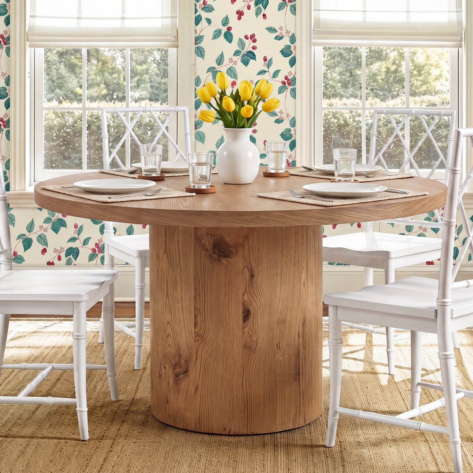 48" Oak Dining Table