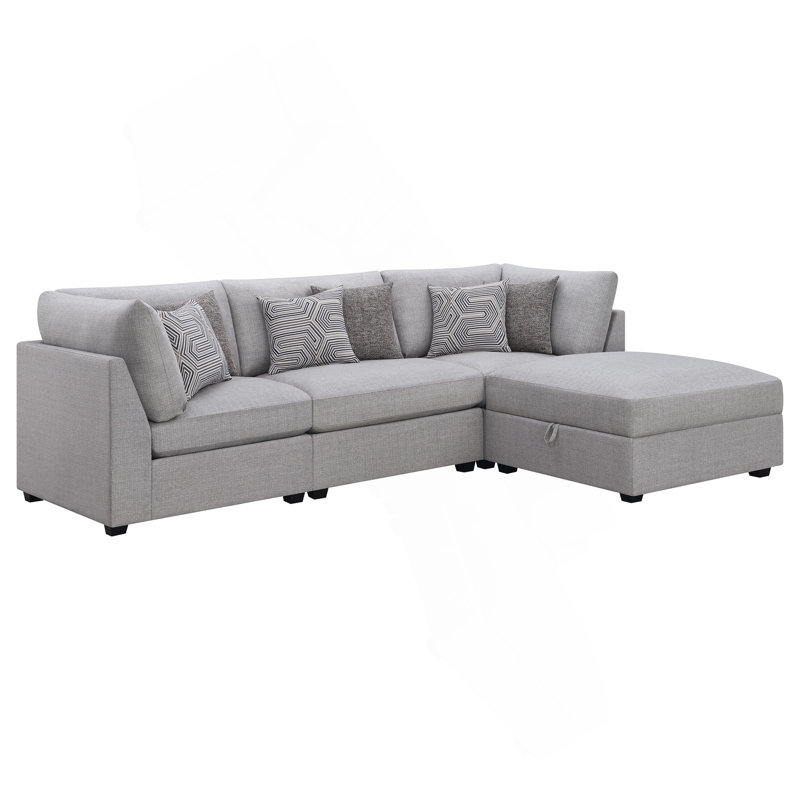 Canapé modulaire rembourré 4 pièces Lafayette, H 38 po x l 117 po x P 78 po, 3