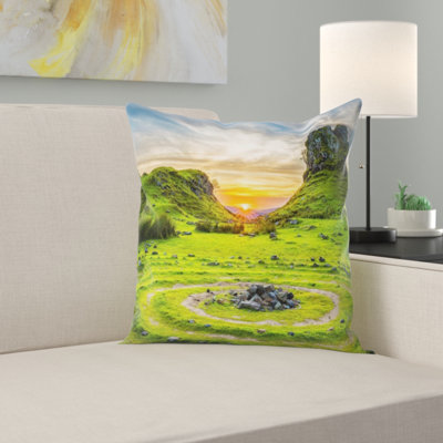 Microsuede Throw Pillow