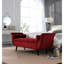 Très grand banc d'entrée en velours rouge de 65 po avec rangement et style, profondeur de 49,85 po, largeur de 18,81 po, largeur de 16,8 po, espace polyvalent de 48,05 lb pour le salon, sièges spacieux, profondeur, largeur, hauteur,-1342835609