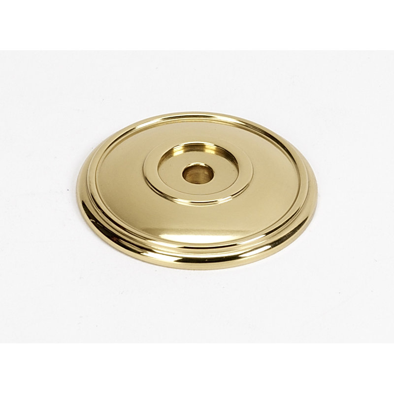 Rosette traditionnelle, Laiton poli, H 3,3 po x l 3,35 po x P 1 po