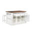 Îlot de cuisine avec 2 tabourets Posie-1272742726