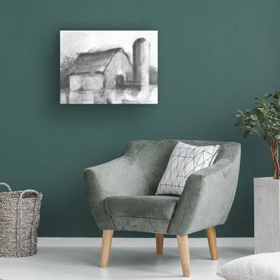 August Grove® Ethan Harper Ink Barn Study I Canvas Wall Art