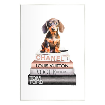 «Teckel chiot», art mural sur plaque par Amanda Greenwood