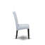 L'ensemble de mobilier de salle à manger 5 pièces comprend une table de salle à manger rectangulaire avec pieds en X et 4 chaises Parsons en tissu gris, noir brossé-1188568183-1188568178-1188568181