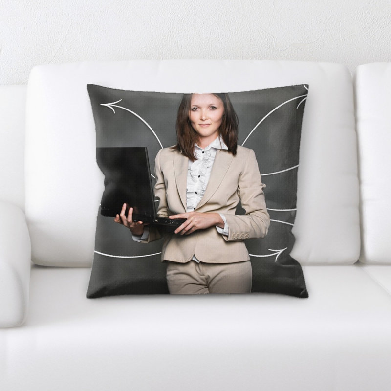 Microsuede Throw Pillow