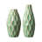 Modern Geometric Green Ceramic Table Vases